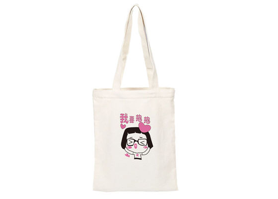 गुणवत्ता  Custom Printed Cute Canvas Tote Bags Shopper Silk Screen Printed कारखाना