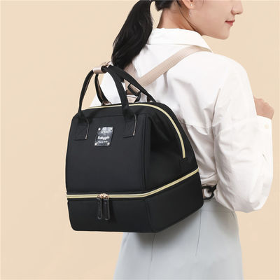 नया डिज़ाइन वाटरप्रूफ डायपर बैग बड़ी क्षमता वाला मॉमी ट्रेवल बैग मल्टीफंक्शनल मैटरनिटी मदर बेबी स्ट्रोलर बैग