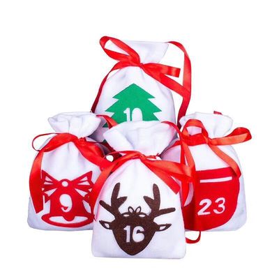क्रिसमस बर्लेप जूट ड्रॉस्ट्रिंग बैग बैकपैक कैंडी पाउच बैग ओईएम