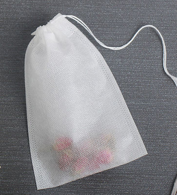 ड्रॉस्ट्रिंग के साथ स्वनिर्धारित डिस्पोजेबल पीपी गैर बुना खाली टी बैग कॉफी फिल्टर पॉकेट हर्ब लूज बैग