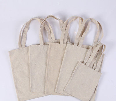 Amazon Hot सिंपल डिज़ाइन नेचुरल कॉटन टॉट बैग हल्का दोबारा इस्तेमाल होने योग्य ग्रोसरी शॉपिंग क्लॉथ बैग DIY, गिफ्ट के लिए उपयुक्त
