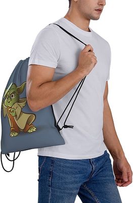 वाटरप्रूफ एनीमे ड्रॉस्ट्रिंग बैकपैक बल्क कार्टून स्ट्रिंग बैकपैक ड्रॉस्ट्रिंग बैग पुरुषों महिलाओं के लिए सिंच बैग बोरी