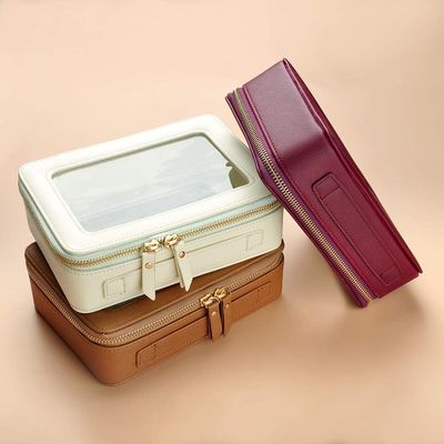 यात्रा बैग के लिए लटकने वाले हुक के साथ उच्च गुणवत्ता वाली लेजर क्षमता जलरोधक कॉस्मेटिक आयोजक