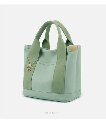 सरल शैली कैनवास टोट बैग पर्यावरण अनुकूल पुन: प्रयोज्य शॉपिंग बैग