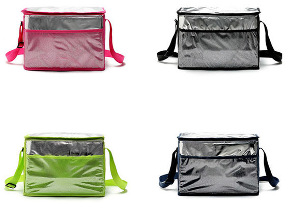 रंगीन एल्युमिनियम फॉयल थर्मल लंच टॉट बैग दोबारा इस्तेमाल होने योग्य पुरुषों के लिए बुने हुए बच्चे